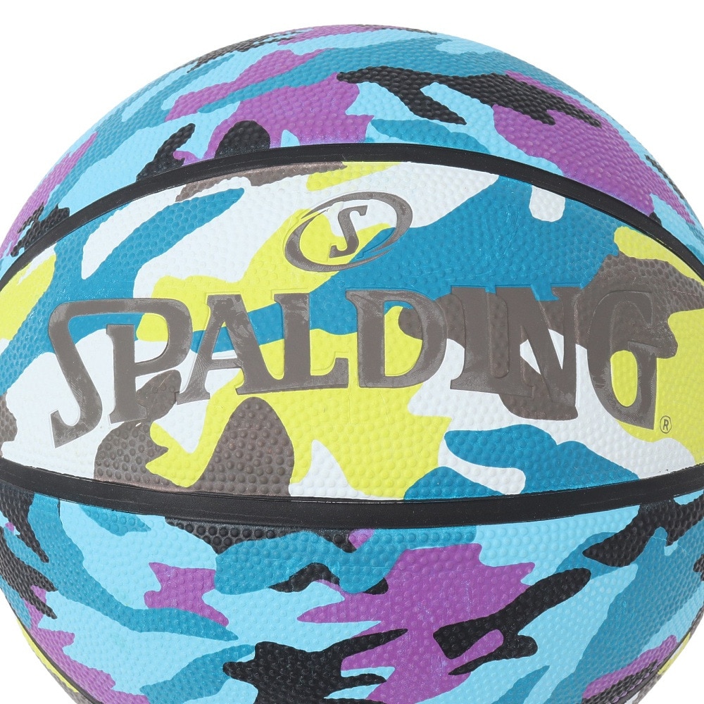 スポルディング（SPALDING）（メンズ）バスケットボール 7号球 マルチカモ ブルー×ブラウン 84-500J 屋外 室外