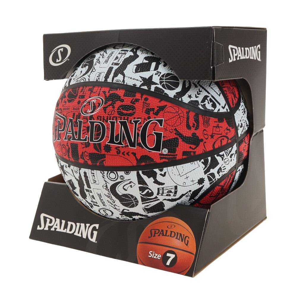 スポルディング（SPALDING）（メンズ）バスケットボール 7号球 グラフィティ 84-537J