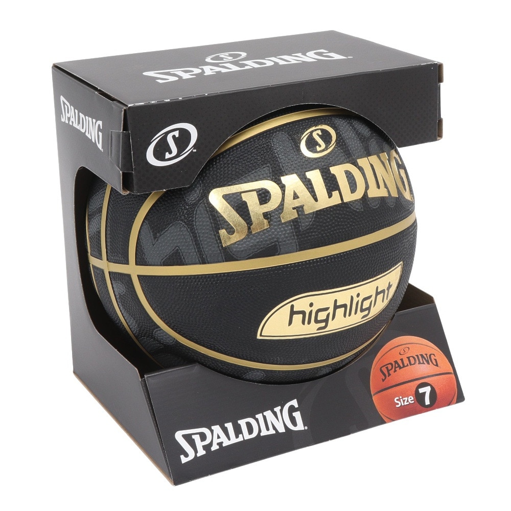 スポルディング（SPALDING）（メンズ）バスケットボール 7号球 ゴールドハイライト 84-538J