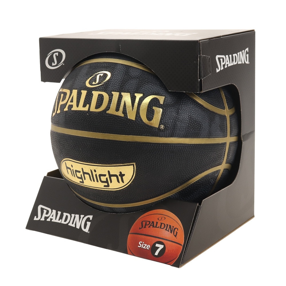 スポルディング（SPALDING）（メンズ）バスケットボール 7号球 ゴールドハイライト 84-538J