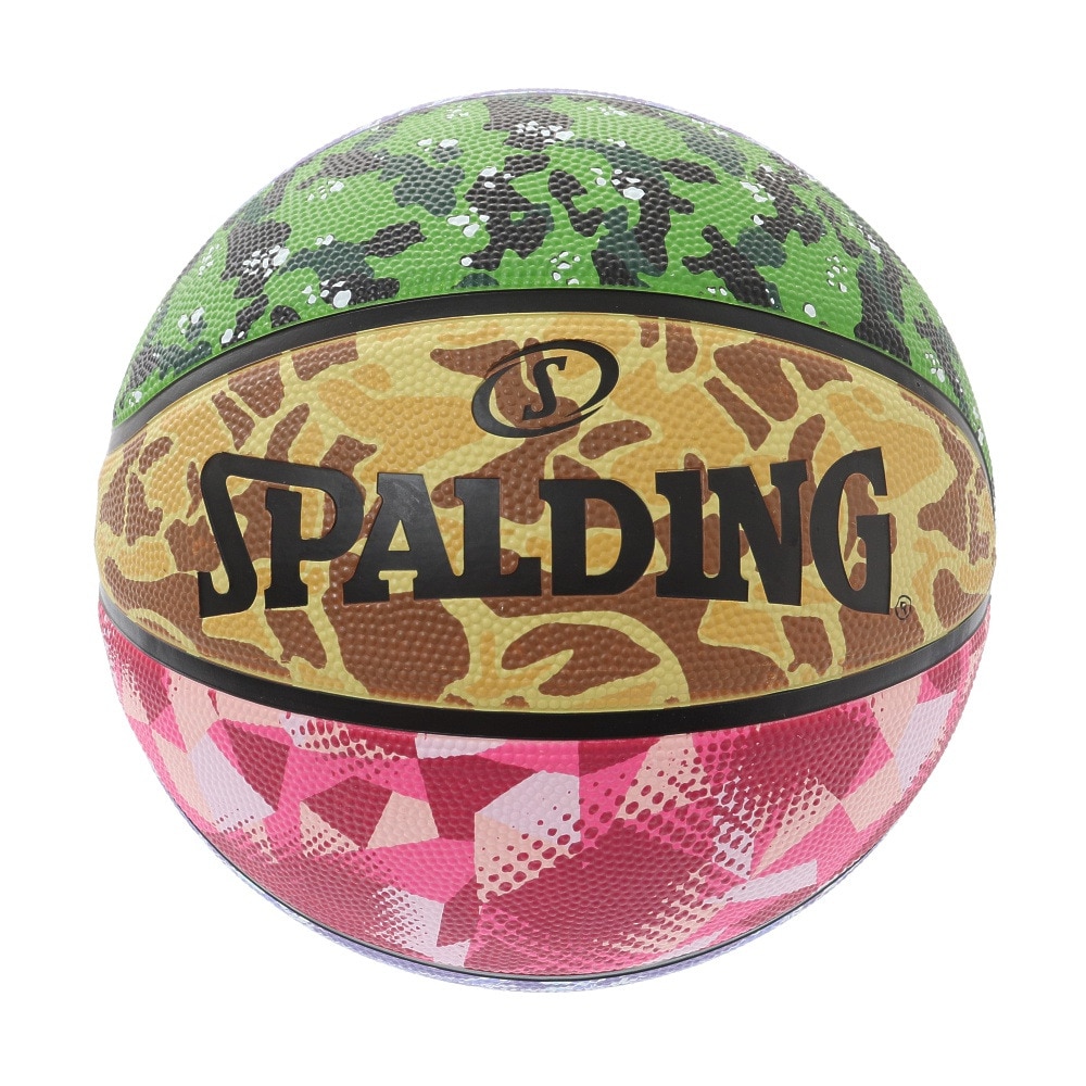 スポルディング（SPALDING）（メンズ）バスケットボール 7号球 ミックスカモ ラバー 84-539J 屋外 室外