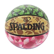 スポルディング（SPALDING）（メンズ）バスケットボール 7号球 ミックスカモ ラバー 84-539J 屋外 室外
