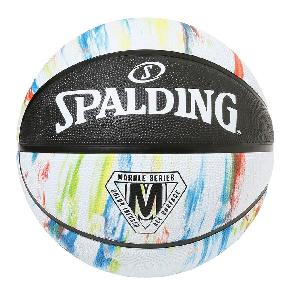 スポルディング（SPALDING）（メンズ）【新商品】バスケットボール 7号球 マーブル ブラック×ホワイト ラバー 84-404Z