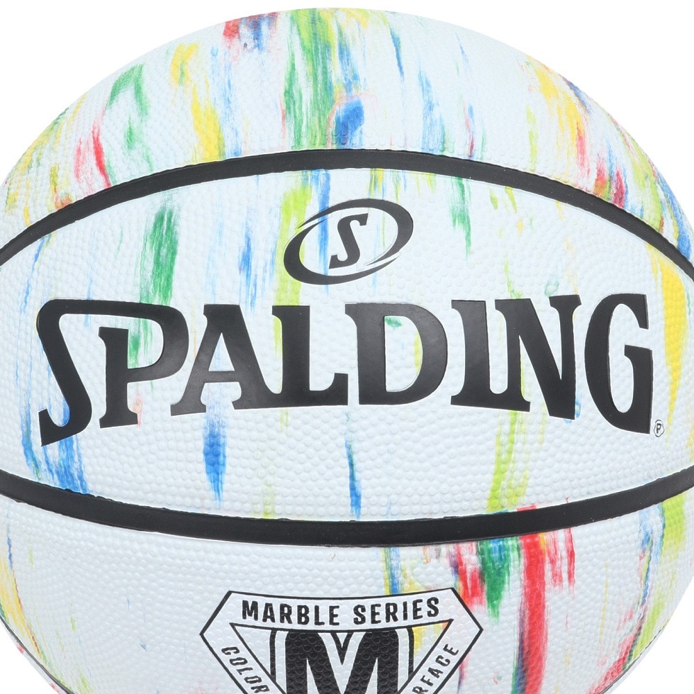 スポルディング（SPALDING）（メンズ）バスケットボール 7号球 マーブル レインボー 84-397Z