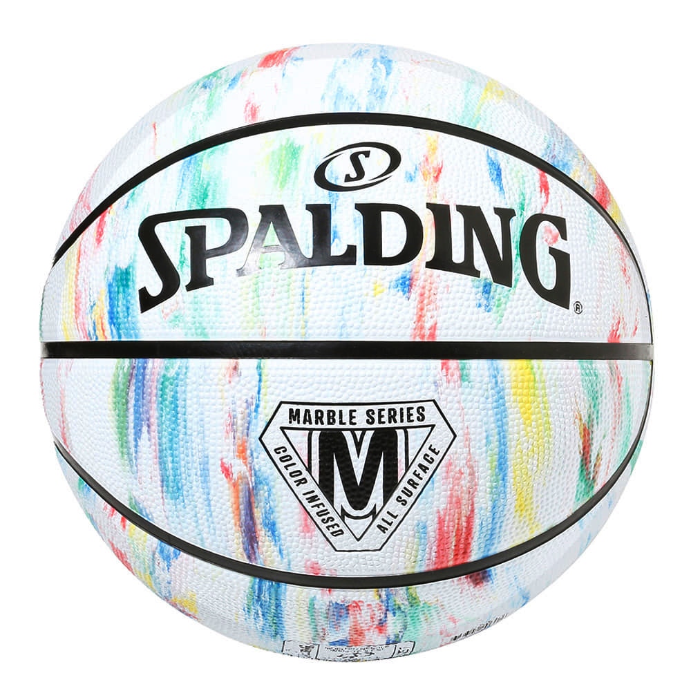 スポルディング（SPALDING）（メンズ）バスケットボール 7号球 マーブル レインボー 84-397Z