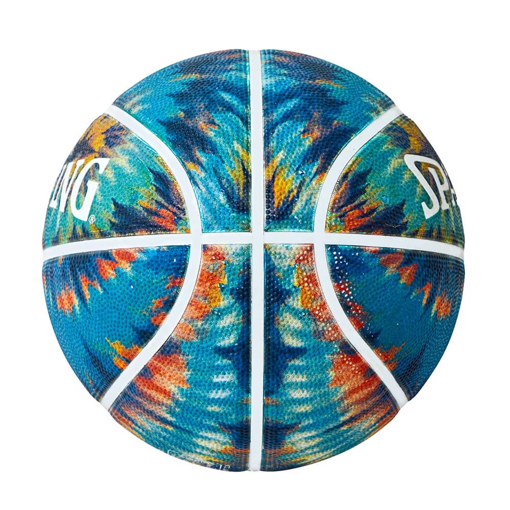 スポルディング（SPALDING）（メンズ）バスケットボール 7号球 スパイラルダイ ターコイズ 84-808J