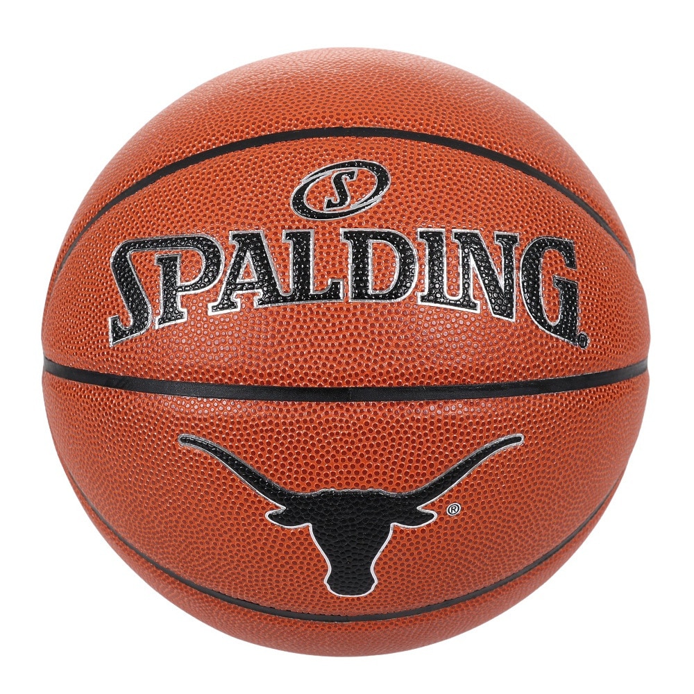 スポルディング（SPALDING）（メンズ、レディース）バスケットボール 7号球 テキサス ロングホーンズ 7号球 77-535J 屋外 室外