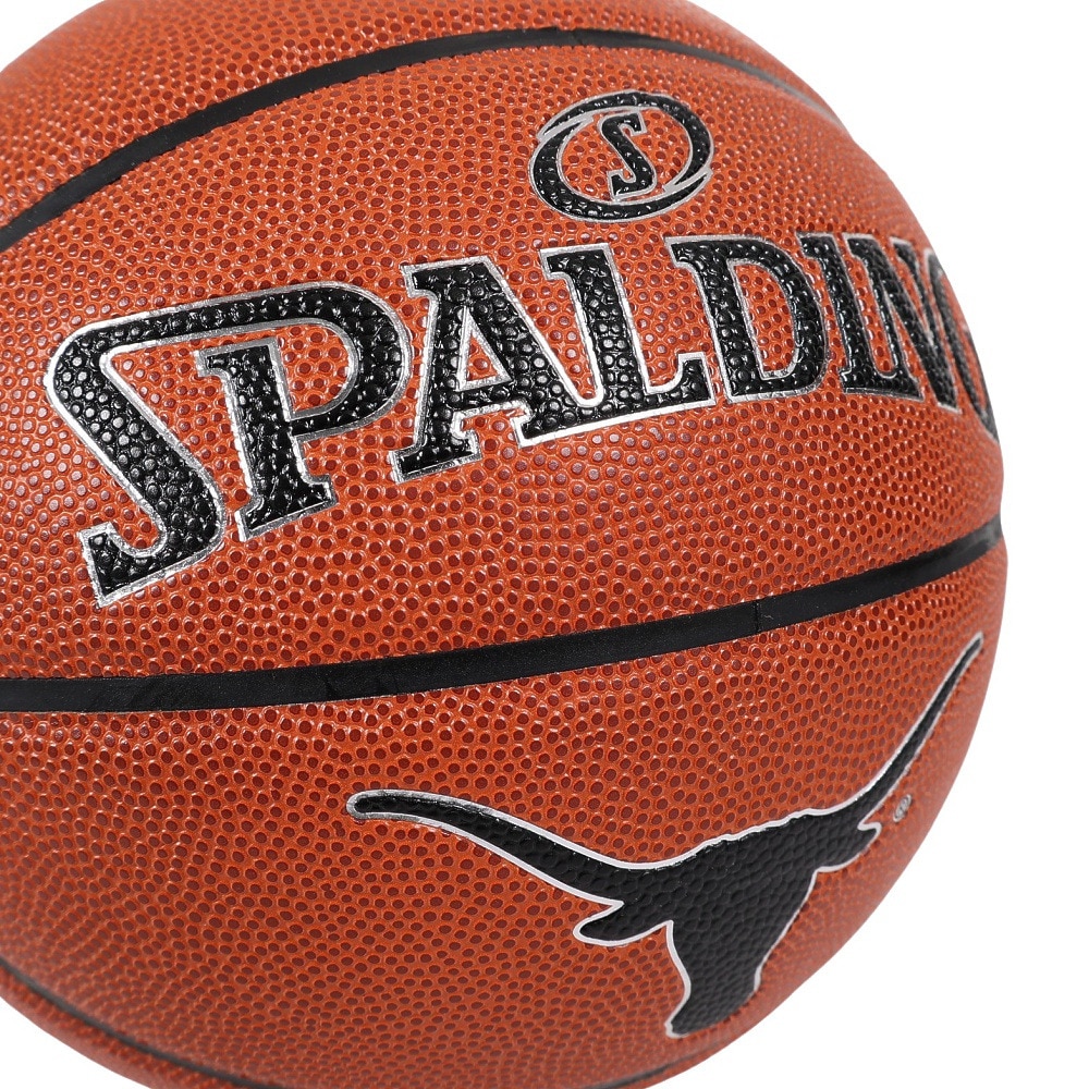 スポルディング（SPALDING）（メンズ、レディース）バスケットボール 7号球 テキサス ロングホーンズ 7号球 77-535J 屋外 室外