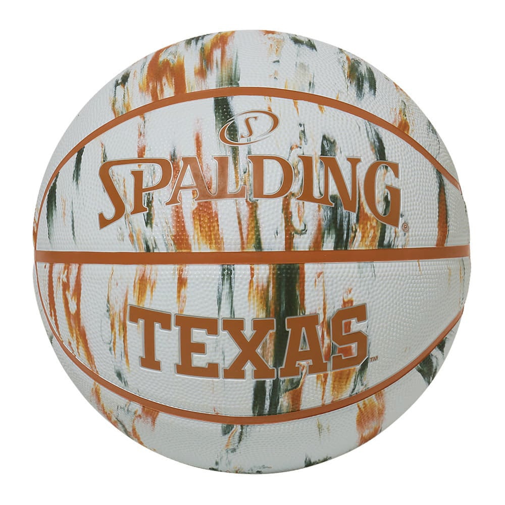 スポルディング（SPALDING）（メンズ）バスケットボール 7号球 テキサス ロングホーンズ マーブル ラバー 84-915J