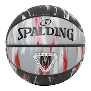 スポルディング（SPALDING）（メンズ）バスケットボール 7号球 マーブル レッド×ブラック ラバー 84-936J