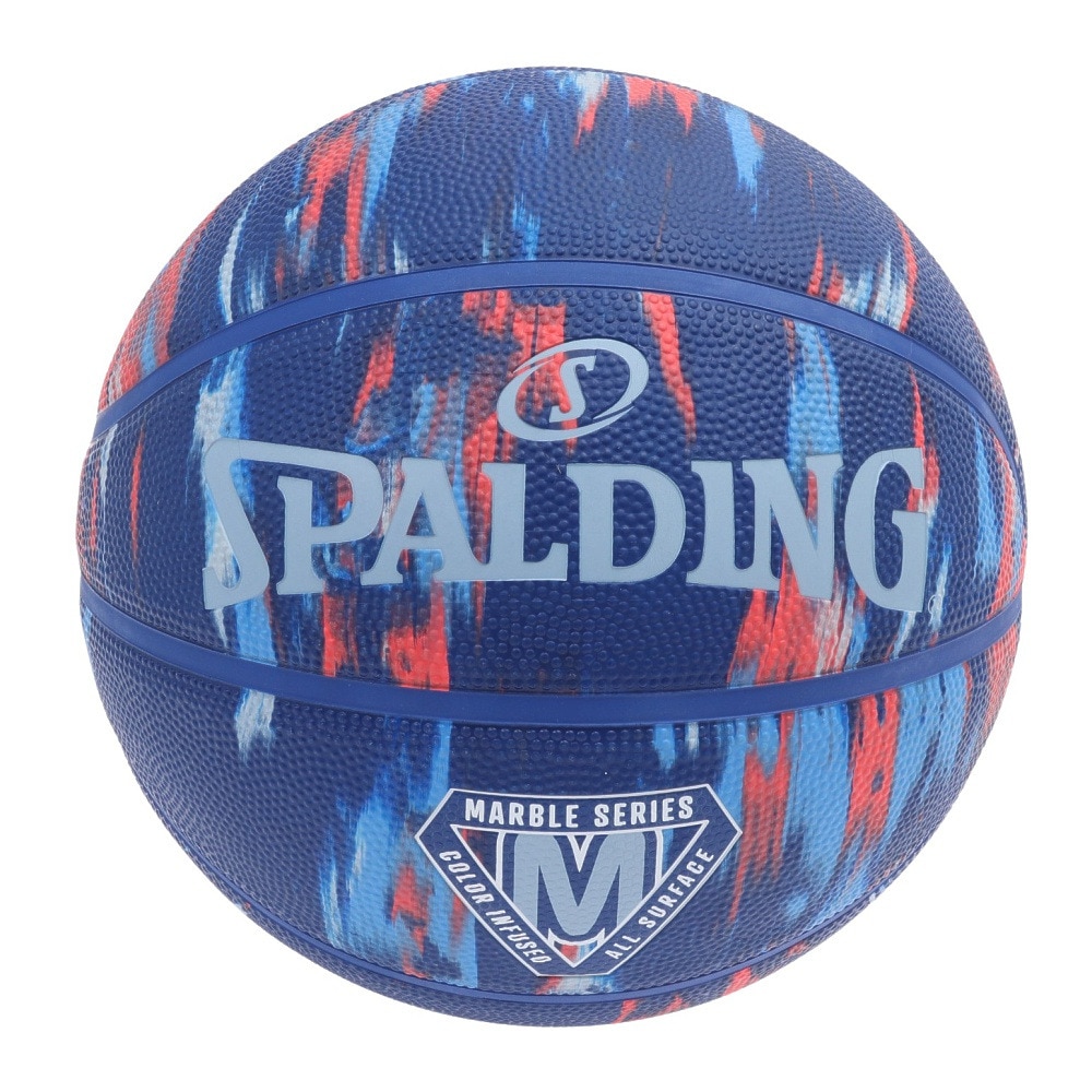 スポルディング（SPALDING）（メンズ）バスケットボール 7号球 マーブル ディープシー 84-986J