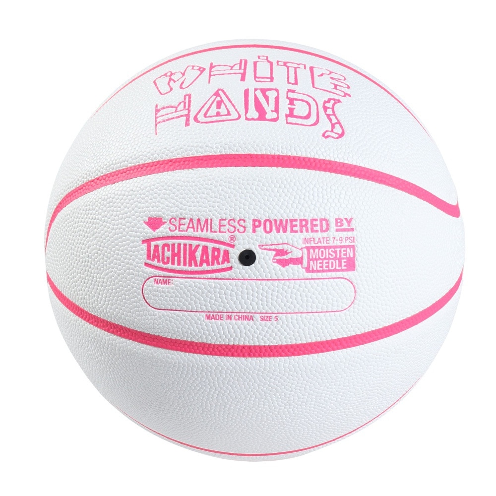 タチカラ（TACHIKARA）（キッズ）バスケットボール 5号球 WHITE HANDS W/P SIZE5 SB5-205