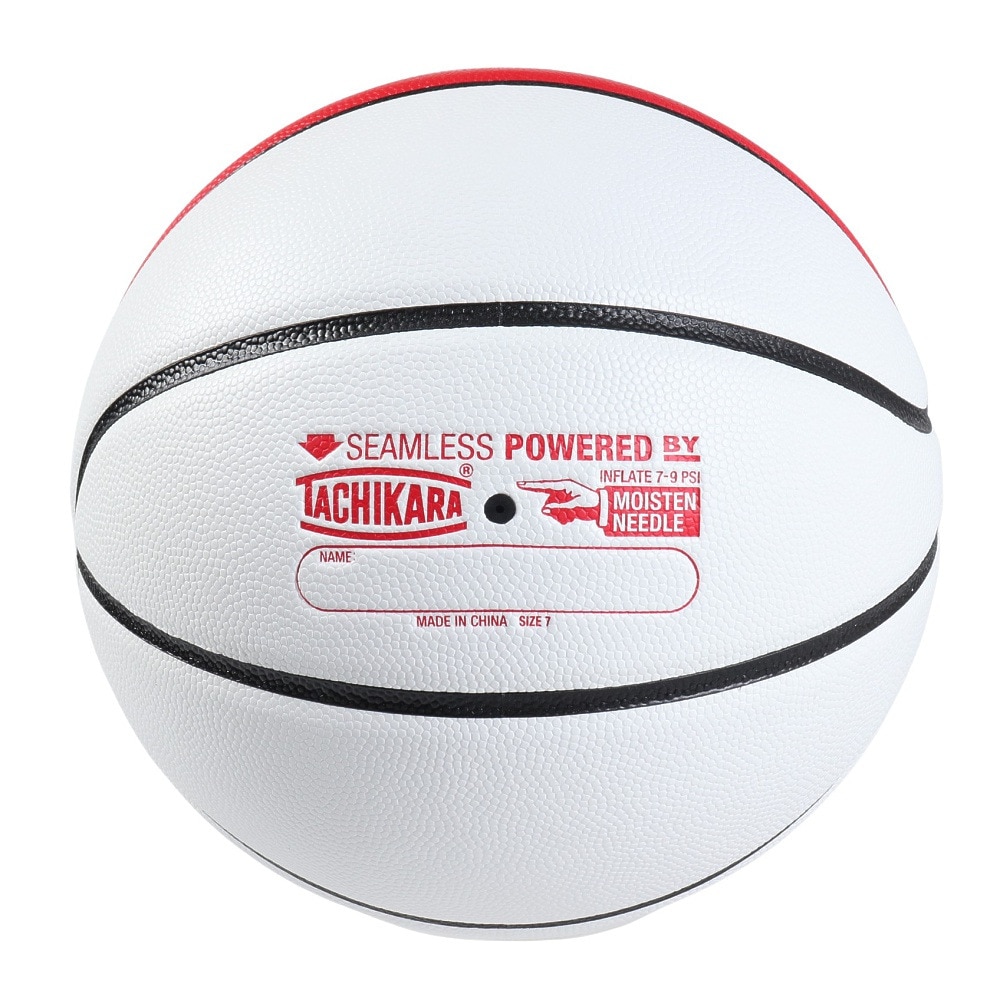 タチカラ（TACHIKARA）（メンズ）バスケットボール 7号球 FRANCHISE BASKETBALL REDWHT SB7-X24202