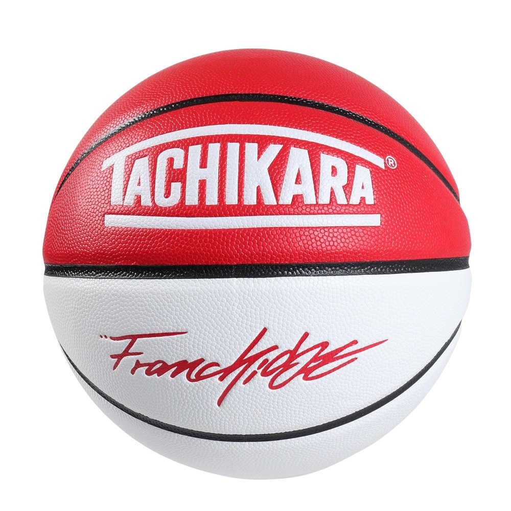タチカラ（TACHIKARA）（メンズ）バスケットボール 7号球 FRANCHISE BASKETBALL REDWHT SB7-X24202