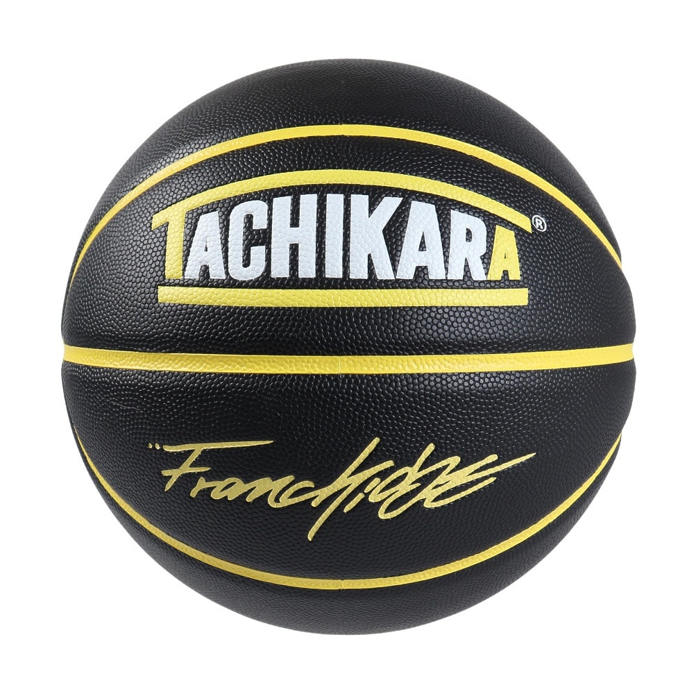 タチカラ（TACHIKARA）（メンズ）バスケットボール 7号球 FRANCHISE BASKETBALL BLKYEL SB7-X24204