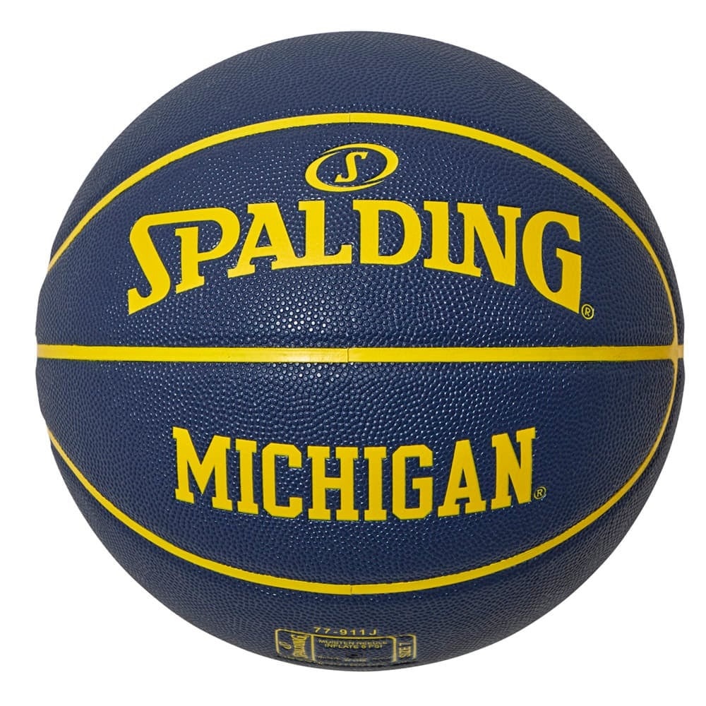 スポルディング（SPALDING）（メンズ）バスケットボール 7号球 ミシガン ブルー コンポジット 77-911J