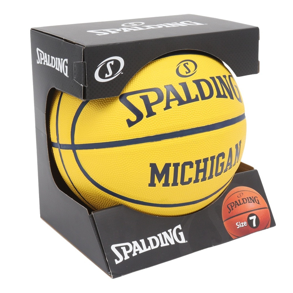 スポルディング（SPALDING）（メンズ）バスケットボール 7号球 ミシガン メイズ ラバー 85-132J