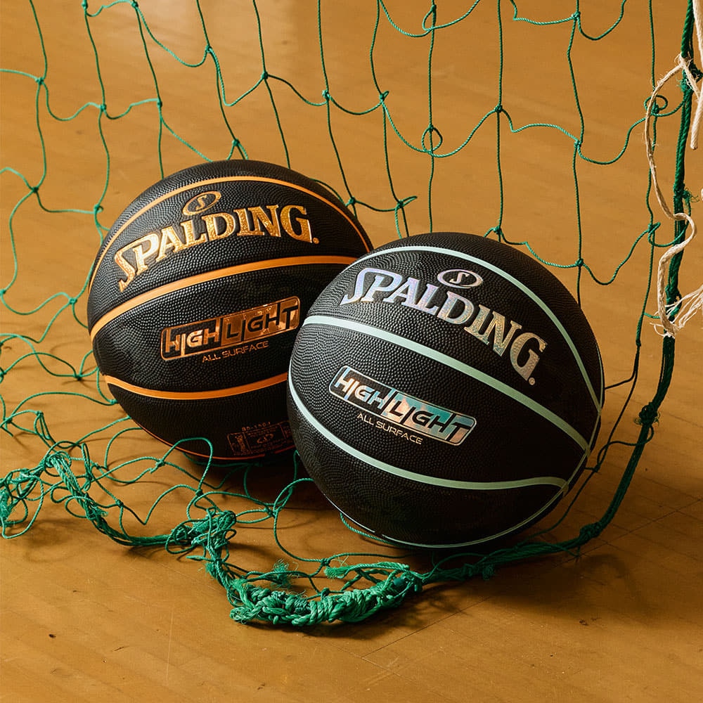 スポルディング（SPALDING）（メンズ）バスケットボール 7号球 ハイライト オレンジ ラバー 85-156J