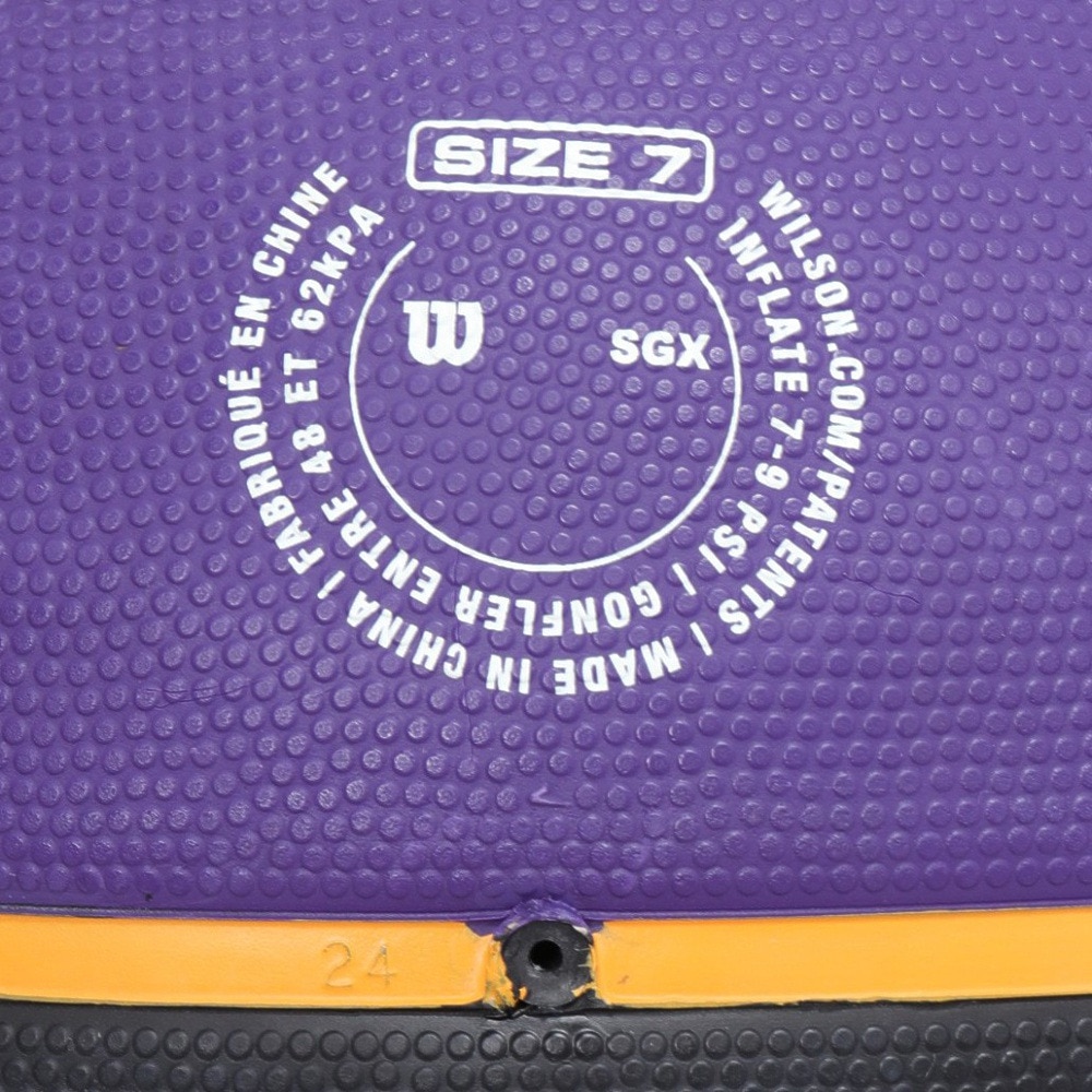 ウイルソン（Wilson）（メンズ）バスケットボール 7号球 NBA TEAM TRIBUTE ロサンゼルス・レイカーズ ラバー WTB1300XBLAL
