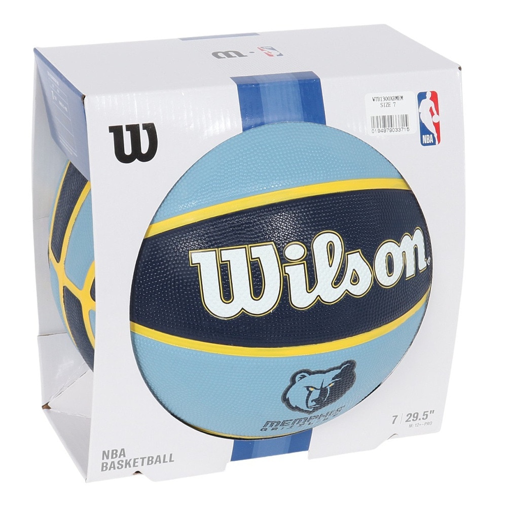 ウイルソン（Wilson）（メンズ）バスケットボール 7号球 NBA TEAM TRIBUTE メンフィス・グリズリーズ ラバー WTB1300XBMEM