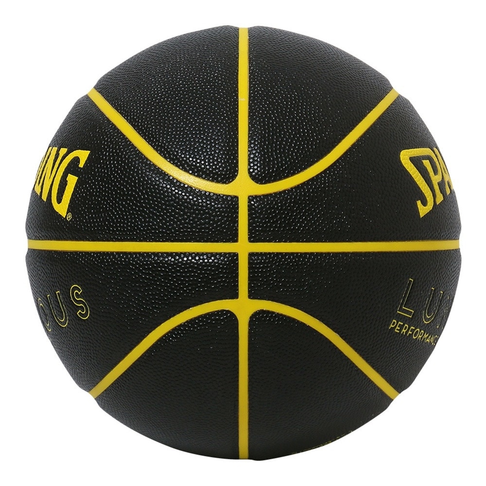 スポルディング（SPALDING）（メンズ）バスケットボール 7号球 ルミナス コンポジット ブラック×イエロー 77-849J