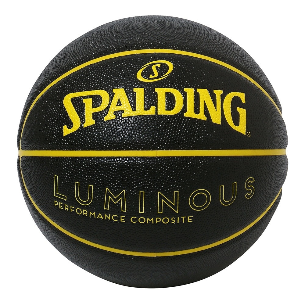 スポルディング（SPALDING）（メンズ）バスケットボール 7号球 ルミナス コンポジット ブラック×イエロー 77-849J