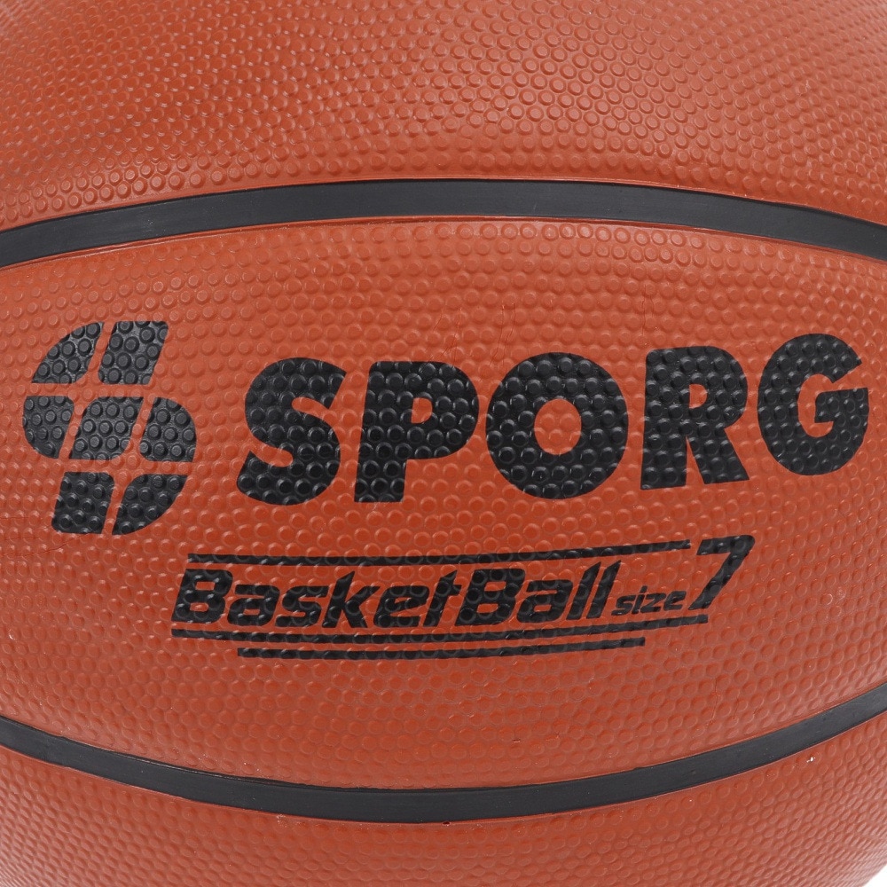 SPORG（SPORG）（メンズ）バスケットボール 7号球 ラバー SPBB-02 BRN