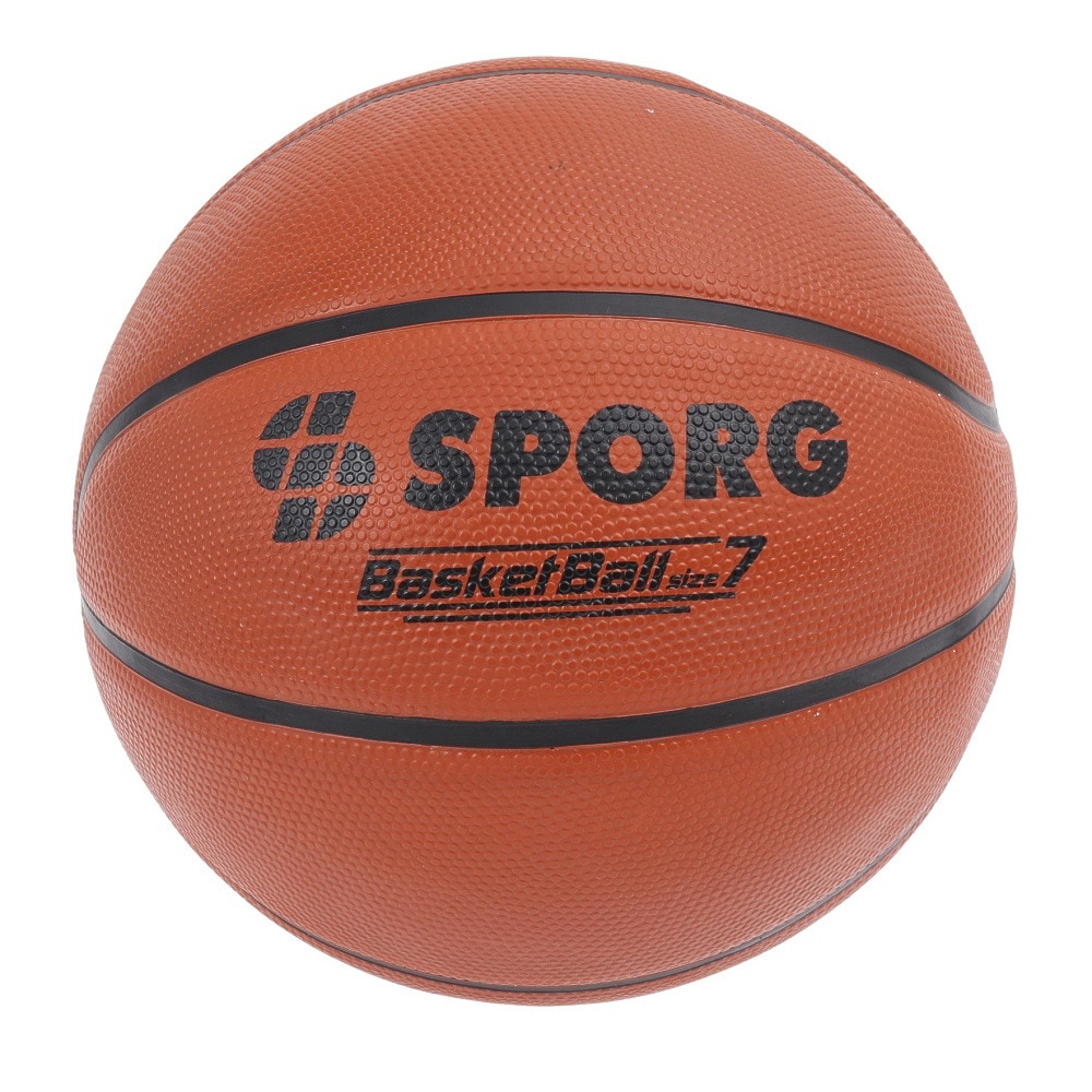 SPORG（SPORG）（メンズ）バスケットボール 7号球 ラバー SPBB-02 BRN
