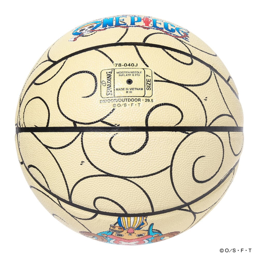 スポルディング（SPALDING）（メンズ）バスケットボール 7号球 ONE PIECE ヒトヒトの実 合成皮革 78-040J