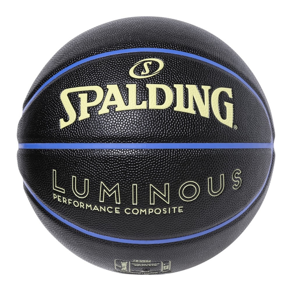 スポルディング（SPALDING）（メンズ）バスケットボール 7号球 ルミナス コンポジット ブラック×レモン×バイオレット 78-055J