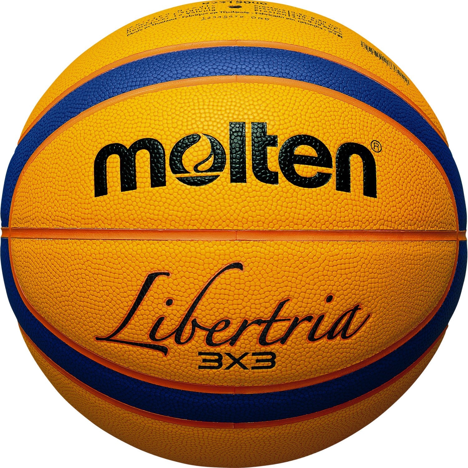 モルテン（molten）（メンズ、レディース）バスケットボール 6号球 (一般 大学 高校 中学校) 検定球 リベルトリア5000 3×3 B33T5000