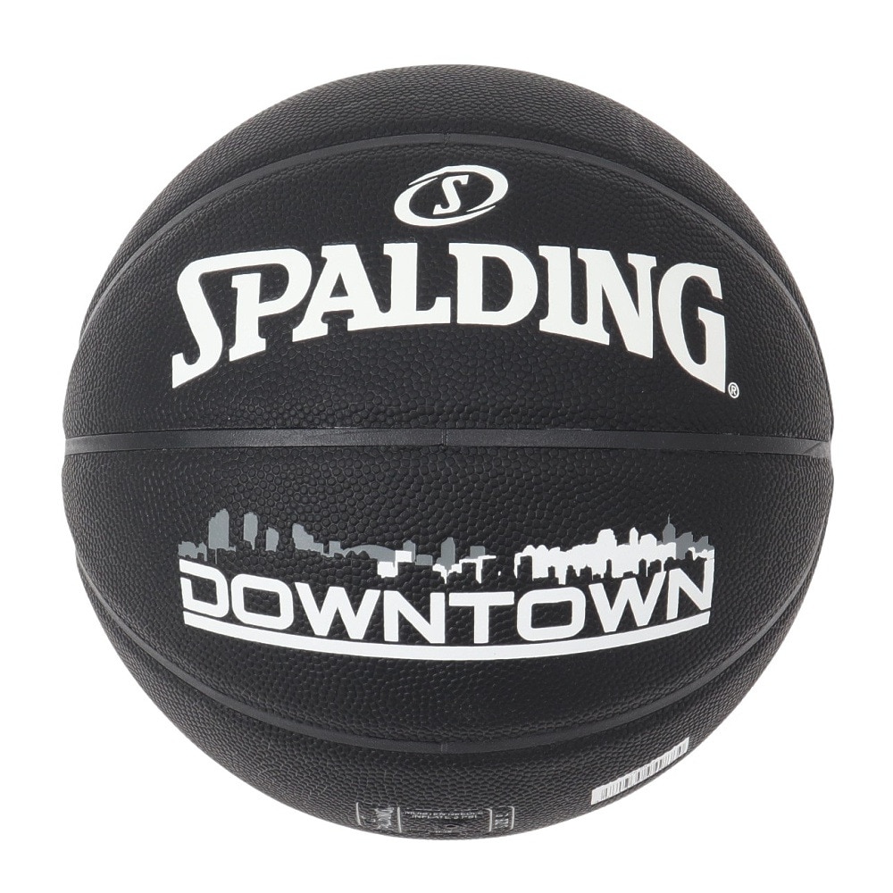 スポルディング（SPALDING）（レディース）バスケットボール 5号球 (小学校用) ジュニア ダウンタウン PU コンポジット ブラック 76-587J 自主練