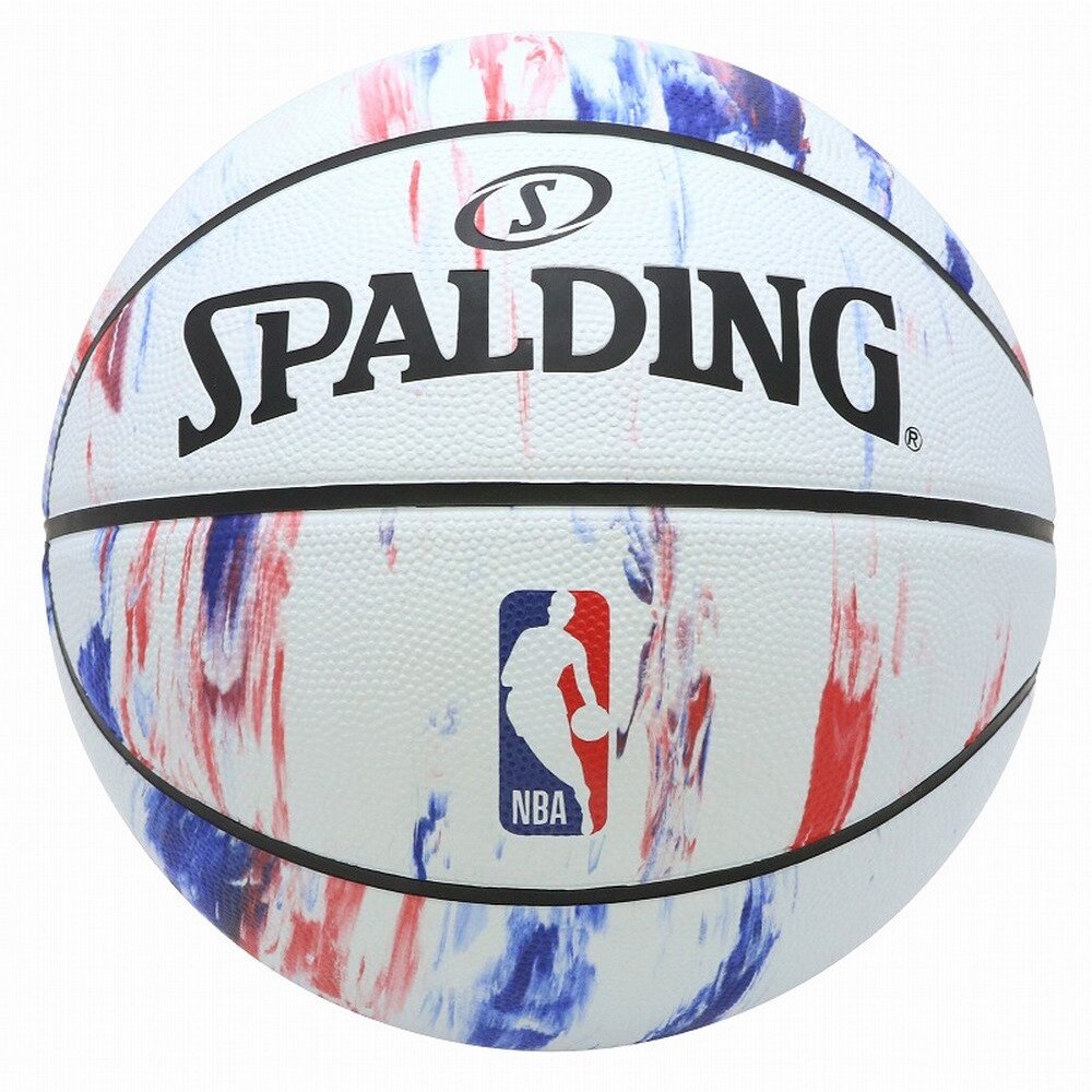 NBA ロゴ マーブル ホワイト ラバー 6号球 84-312J 自主練