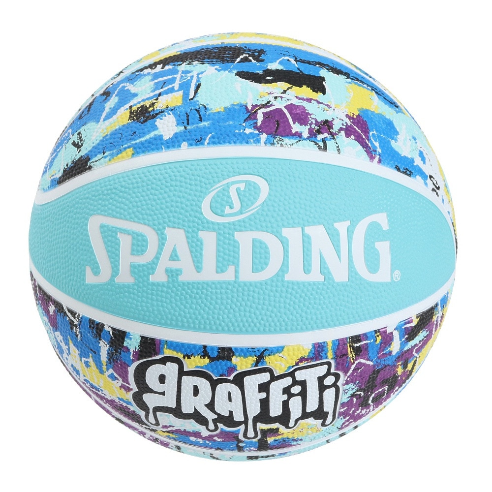スポルディング（SPALDING）（レディース）バスケットボール 6号球 グラフィティ ブルー 84-529J