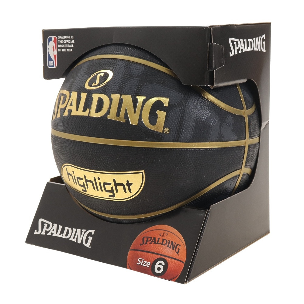スポルディング（SPALDING）（レディース）バスケットボール 6号球 ゴールドハイライト 84-533J