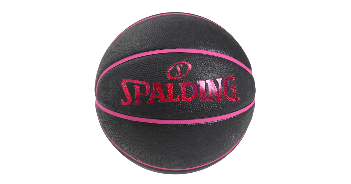 スポルディング｜バスケットボール ホログラム ブラック×ピンク 6号球 84-534J - ゴルフ用品はヴィクトリアゴルフ