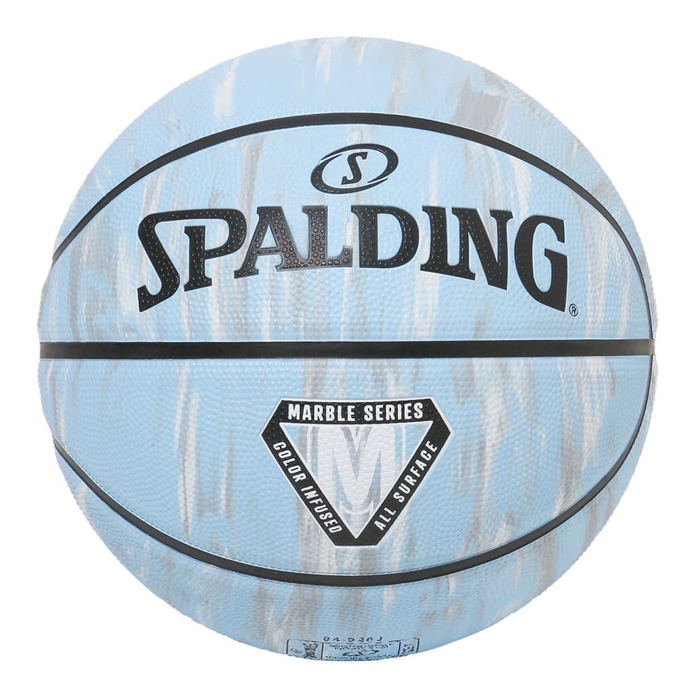 スポルディング（SPALDING）（メンズ、レディース）バスケットボール 6号球 マーブル カロライナ ブルー ラバー 84-935J