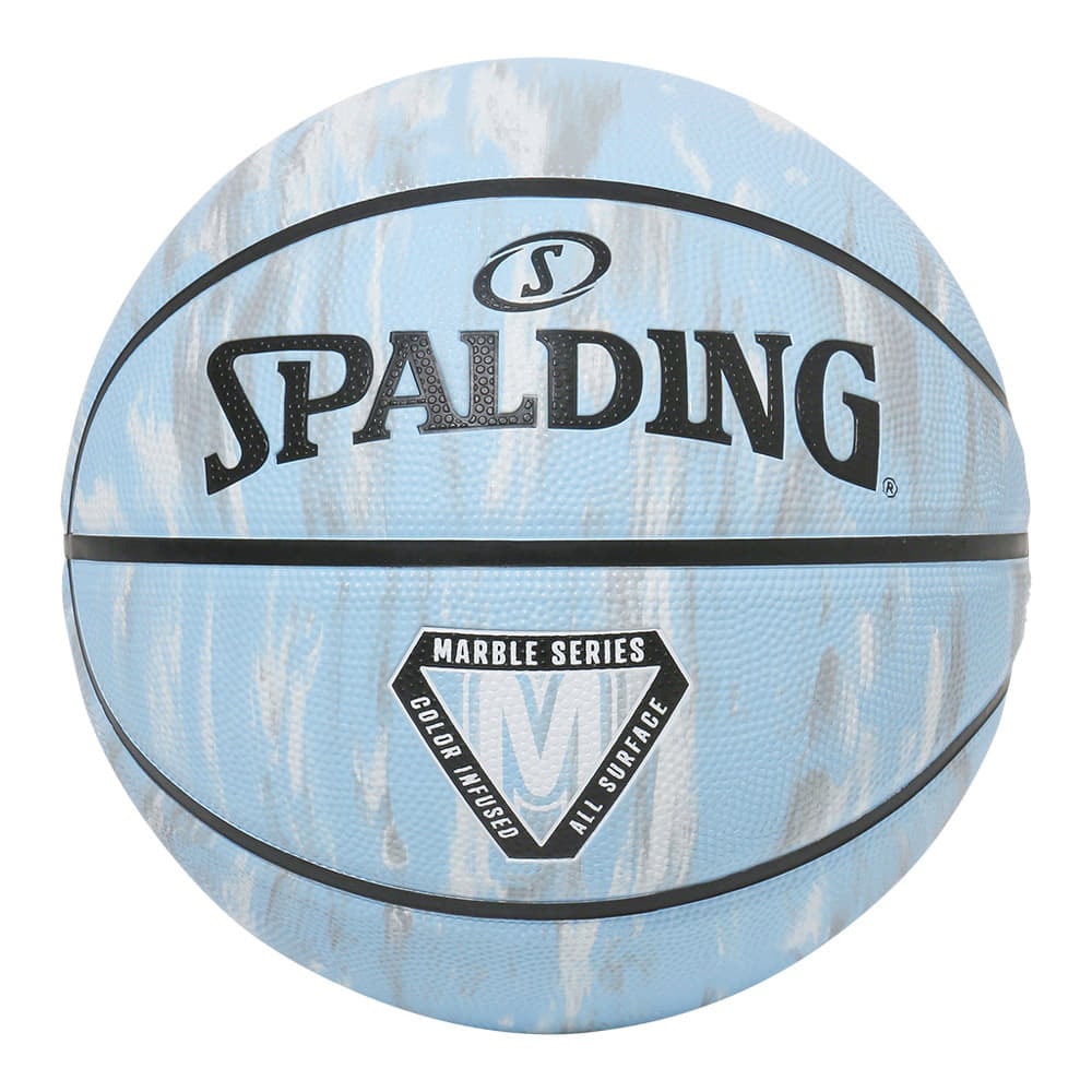 スポルディング（SPALDING）（メンズ、レディース）バスケットボール 6号球 マーブル カロライナ ブルー ラバー 84-935J