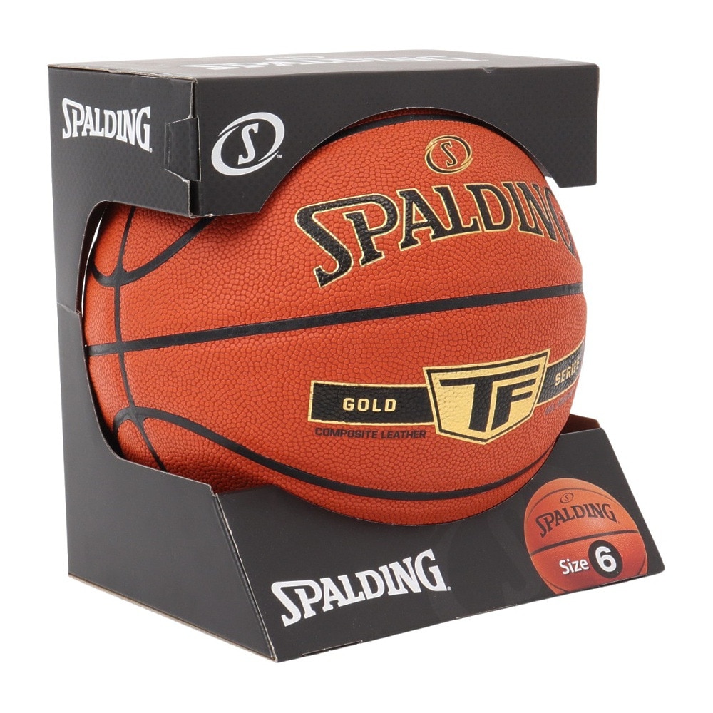 スポルディング（SPALDING）（レディース）バスケットボール ゴールド TF 合成皮革 6号球 76-858Z