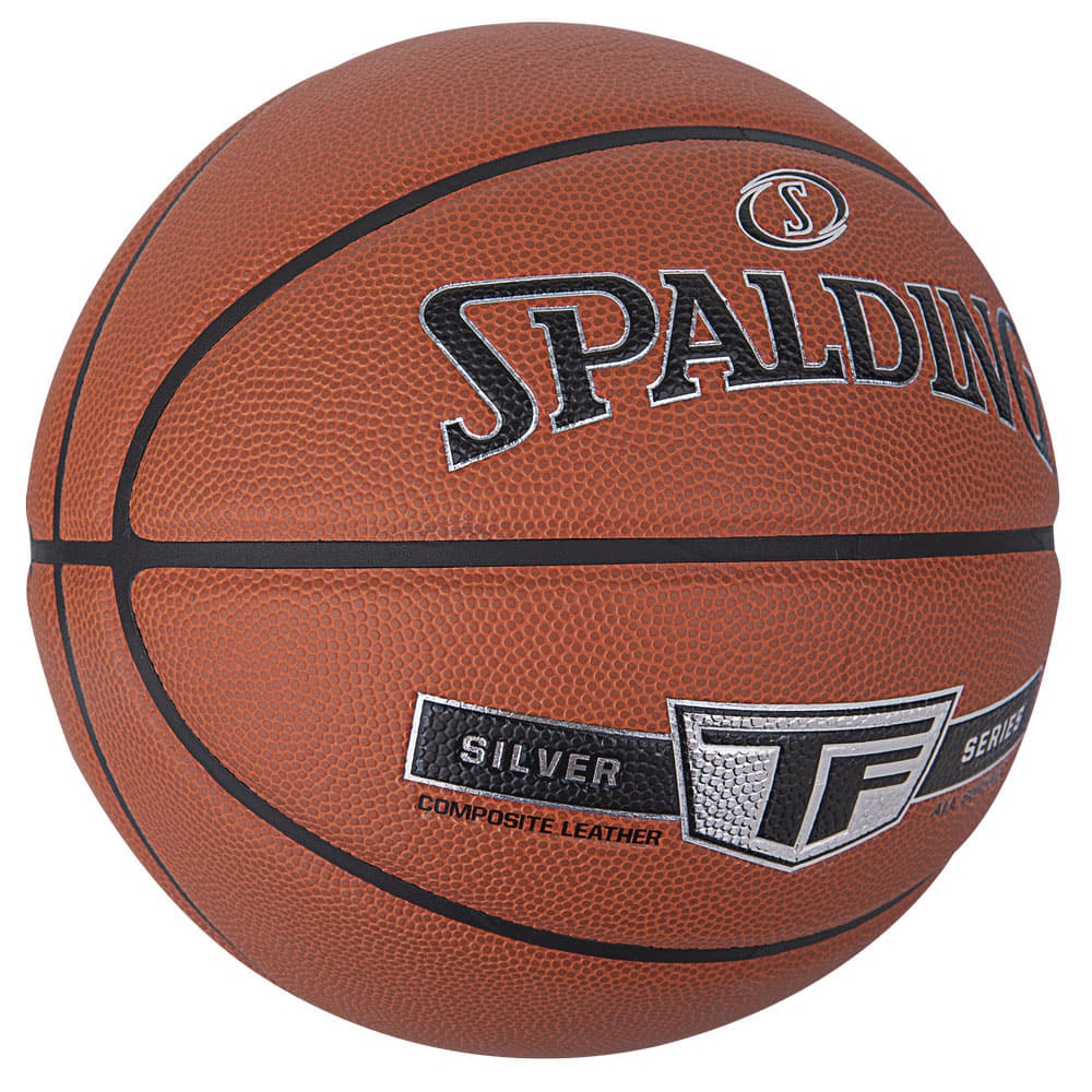 スポルディング（SPALDING）（レディース）バスケットボール シルバー TF 合成皮革 6号球 76-860Z