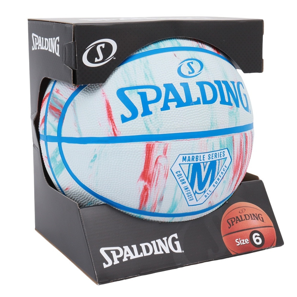 スポルディング（SPALDING）（メンズ、レディース）バスケットボール 6号球 マーブル アイビス ラバー 84-934J