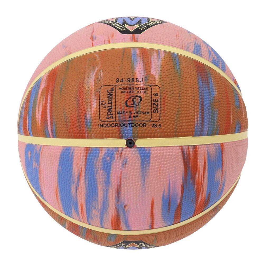 スポルディング（SPALDING）（レディース）バスケットボール 6号球 マーブル デザート サンセット 84-988J