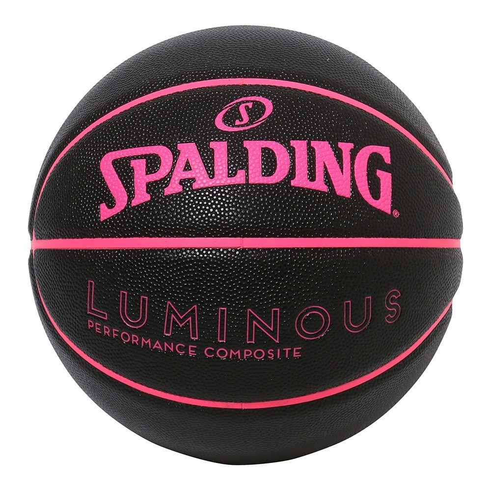 スポルディング（SPALDING）（レディース）バスケットボール 6号球 ルミナス コンポジット 77-845J ブラック×ピンク