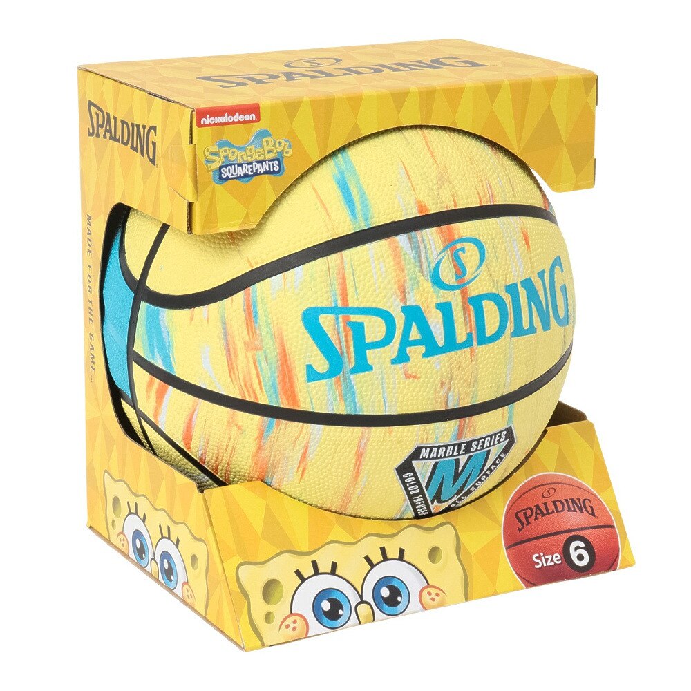 スポルディング（SPALDING）（レディース）バスケットボール 6号球 スポンジ・ボブ マーブル ラバー 85-184J