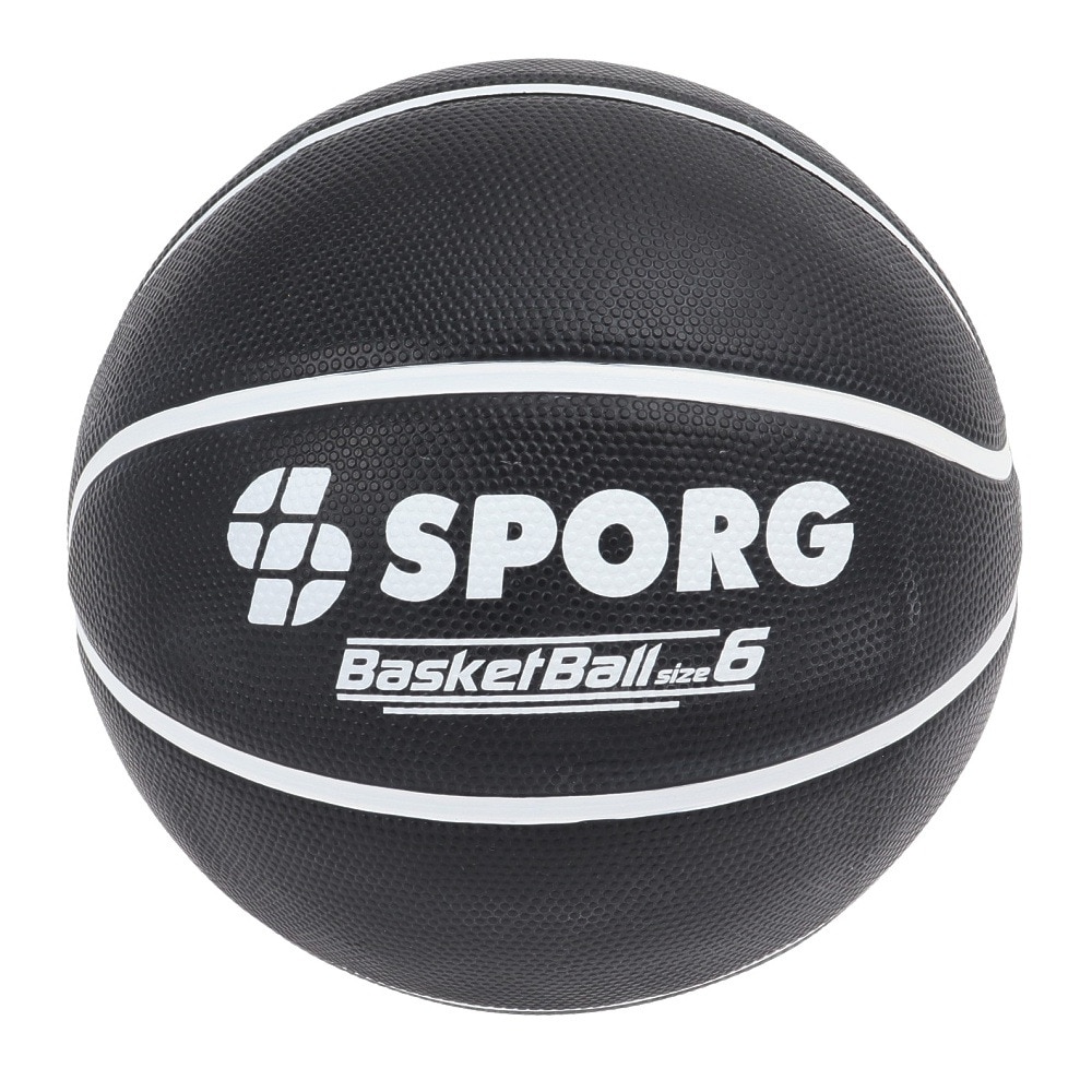 SPORG（SPORG）（レディース）バスケットボール 6号球 ラバー SPBB-01 BLK