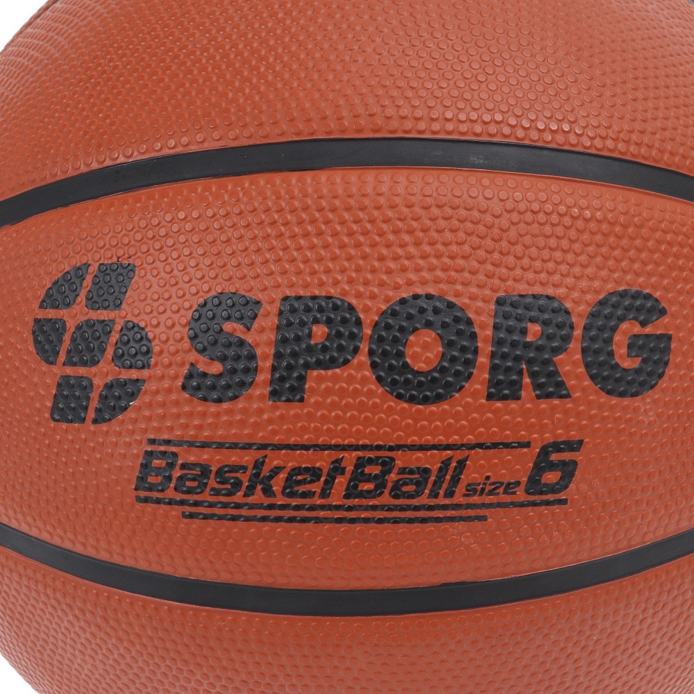 SPORG（SPORG）（レディース）バスケットボール 6号球 ラバー SPBB-01 BRN