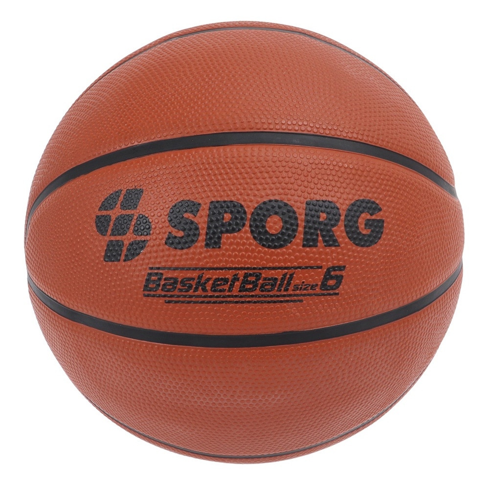 SPORG（SPORG）（レディース）バスケットボール 6号球 ラバー SPBB-01 BRN