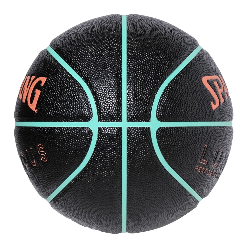 スポルディング（SPALDING）（レディース）バスケットボール 6号球 ルミナス コンポジット ブラック×サーモン×ミント 78-054J