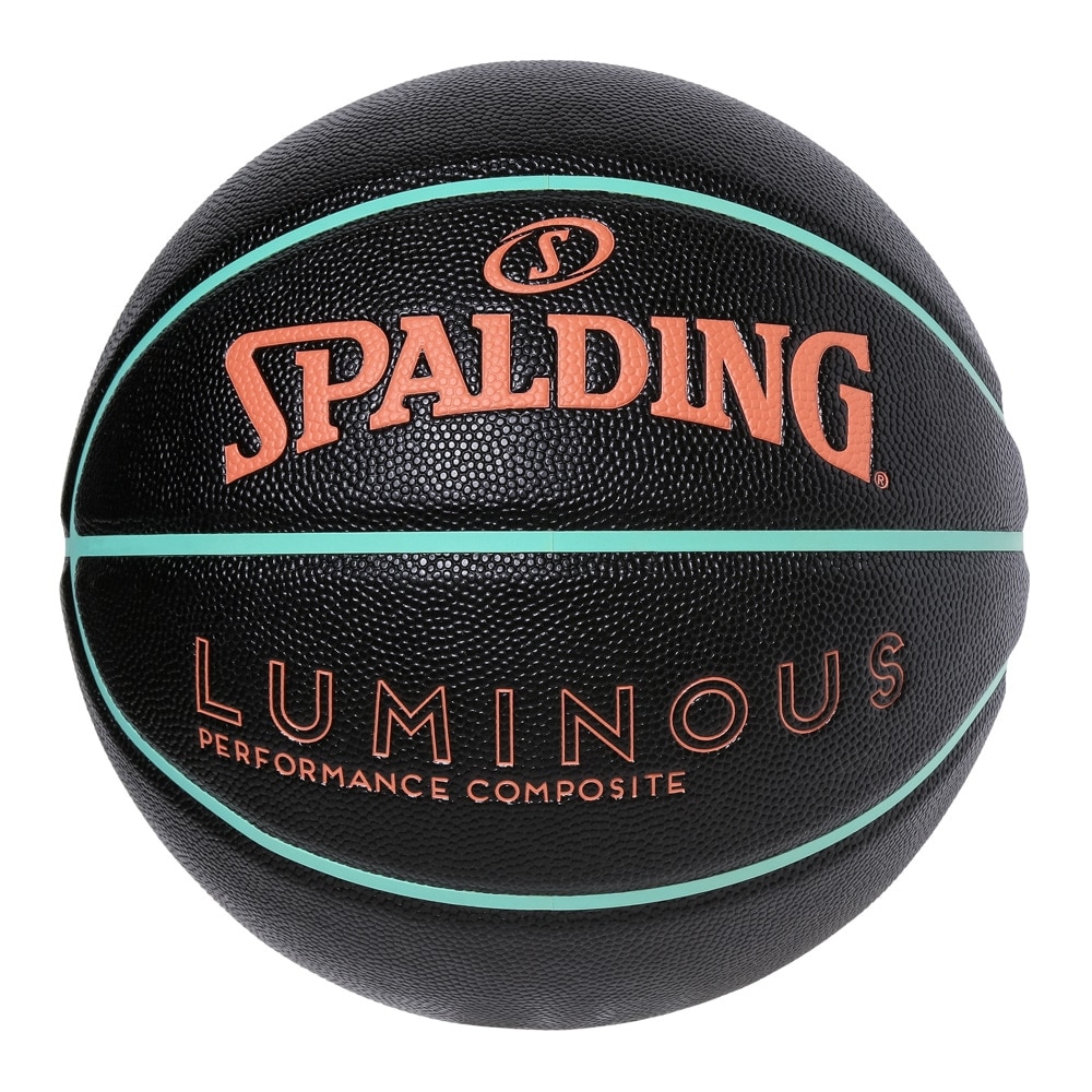 スポルディング（SPALDING）（レディース）バスケットボール 6号球 ルミナス コンポジット ブラック×サーモン×ミント 78-054J