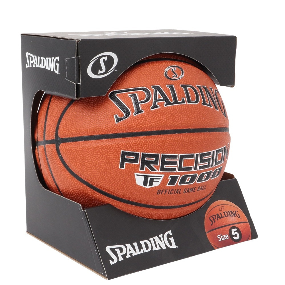 スポルディング（SPALDING）（キッズ）バスケットボール 5号球 プレシジョン TF-1000 JBA 合成皮革 77-085J